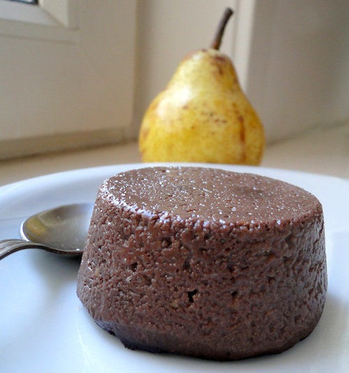 Pudding protéiné poire chocolat