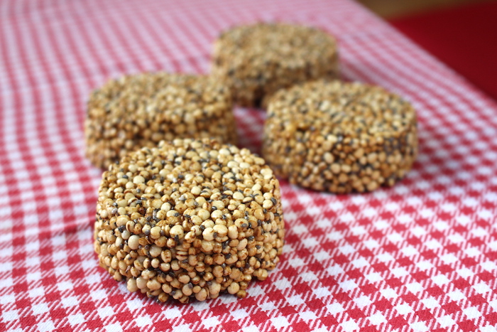 Palets de quinoa soufflée caramélisés