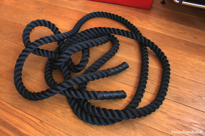 Battle rope, corde ondulatoire achetée sur Amazon.fr